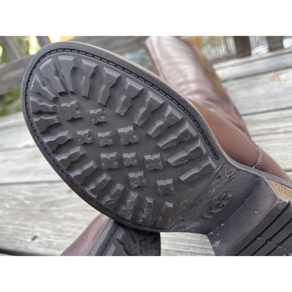 UGG Seldon Women's 6.5 Brown Leather Tall Riding Boots 1006038 - Picture 15 of 16